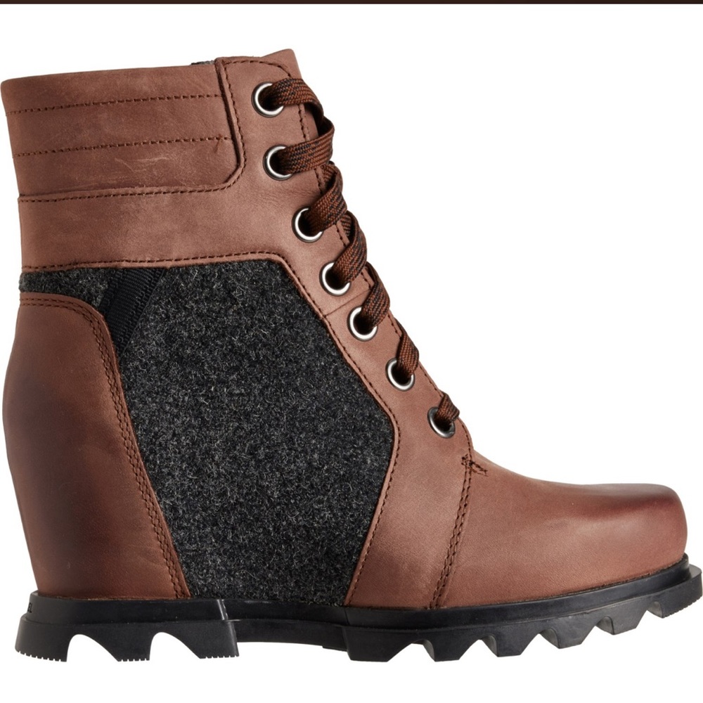 SOREL JOAN of ARTIC WEDGE III LEXIE BOOTS WATERPROOF BOOT LEATHER- woman Size:8 - Picture 2 of 6